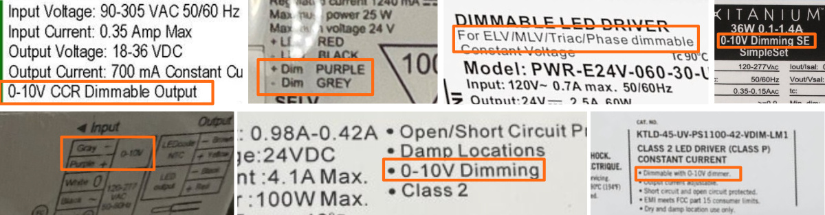 How to read an LED driver label