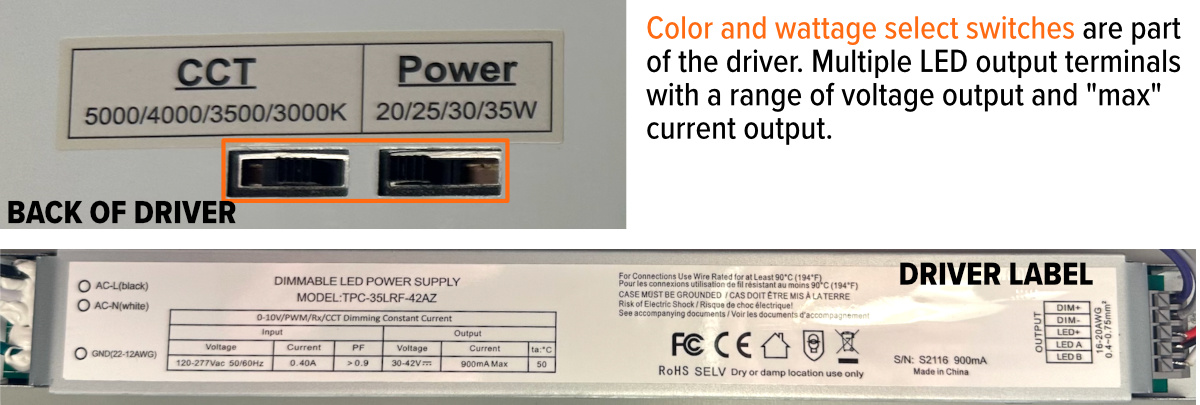 How to read an LED driver label