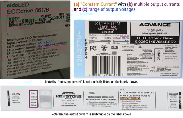How to read an LED driver label
