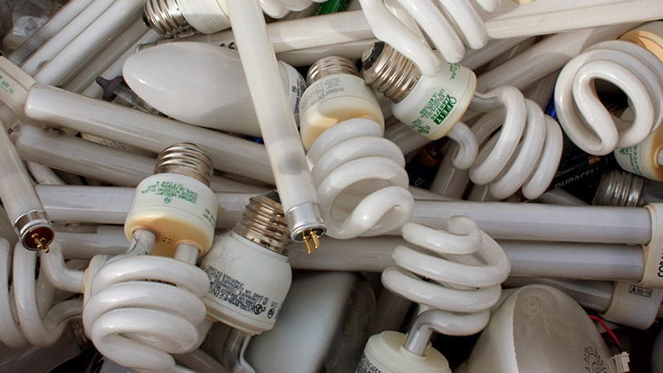 Compact fluorescent outlet light bulb